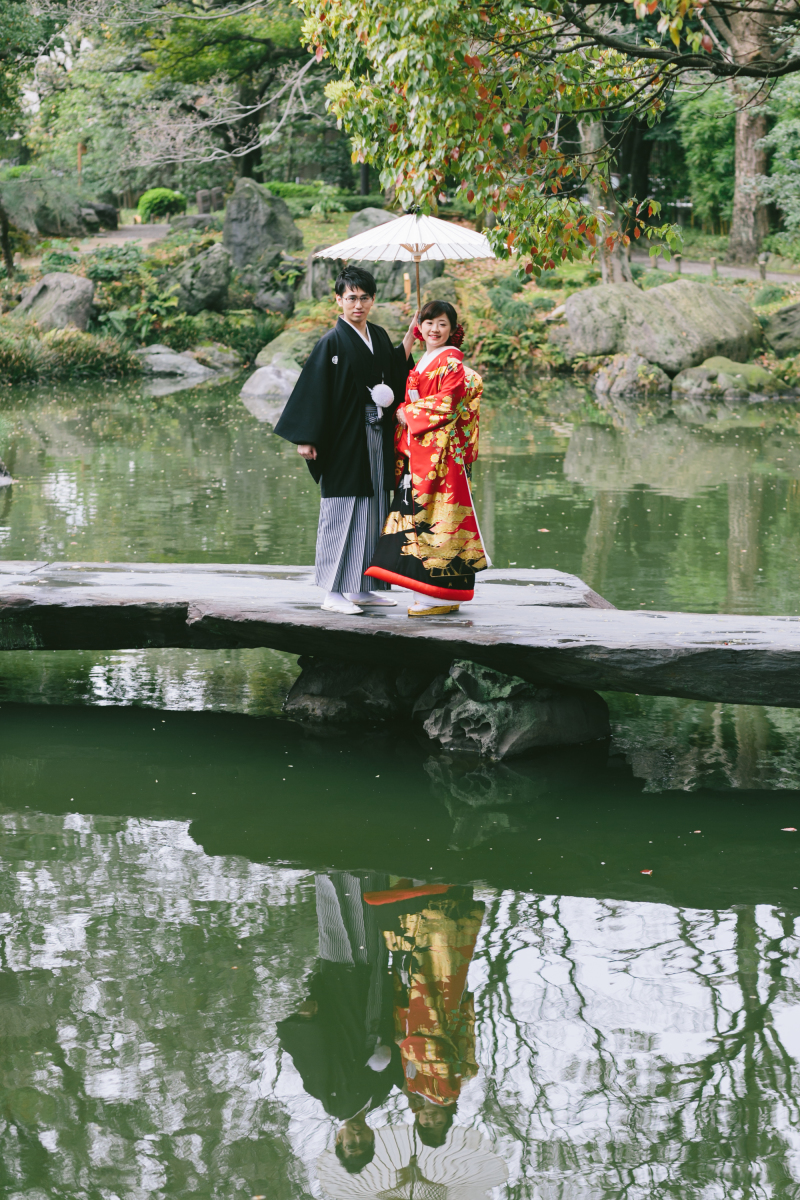 池にうつるお姿まで・・・