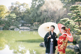 冬の清澄庭園＊