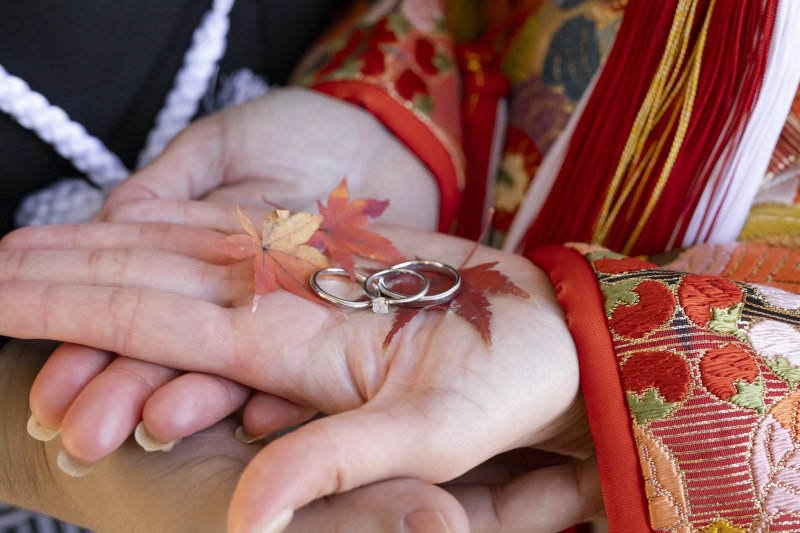 紅葉と一緒に・・・