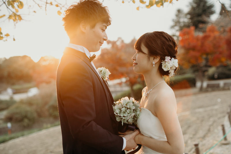 お二人を包む光