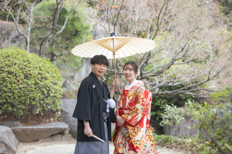 番傘を使用して＊