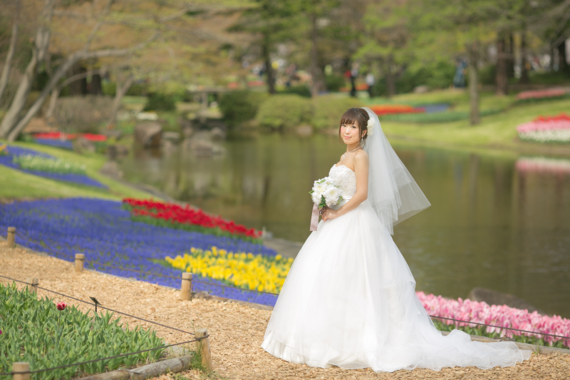 洋装ロケーション撮影