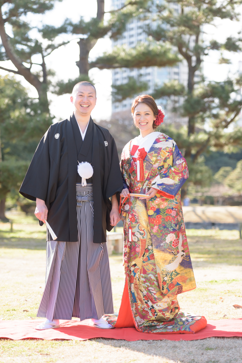 日本庭園　和装