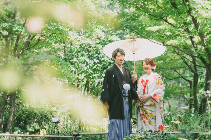 ご新婦様は白地の色打掛！とってもお似合い♡