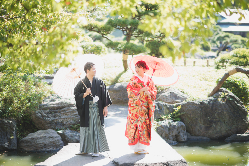 番傘と一緒に・・！