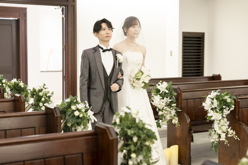 素敵な緊張感が伝わる入場シーンの撮影です!!