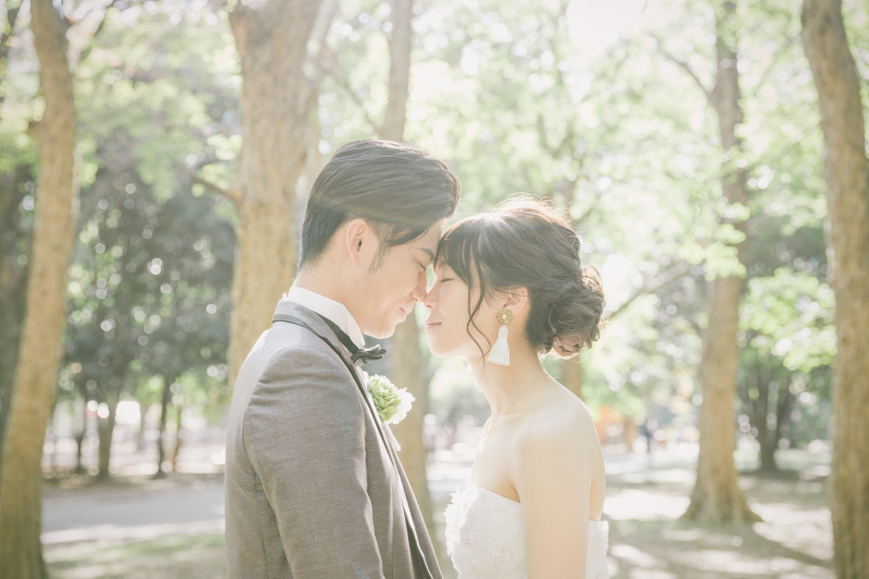 おでこをくっつけて♡