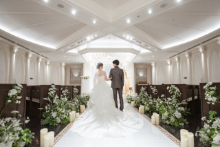 京橋ソルーナチャペルでご家族とフォトウェディング