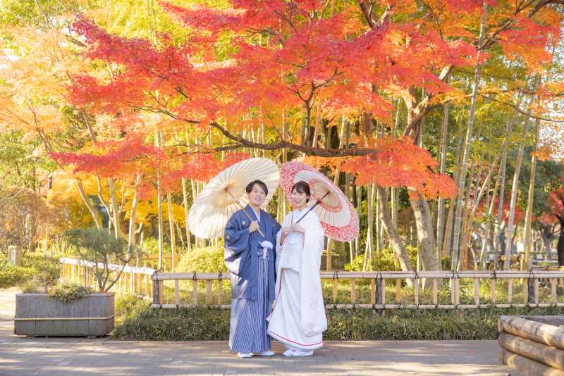 【紅葉限定！】紅葉&times;庭園おまかせプラン◆ご新婦様ヘアメイク・ヘアメイク同行