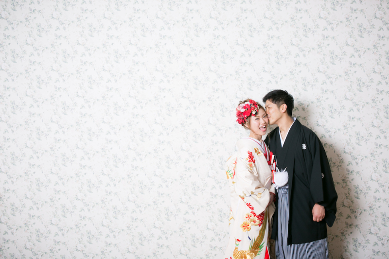 ラストはご新婦様のほっぺに♡