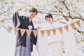 （桜）ロケーション　白無垢