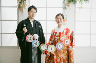 和装　洋装　スタジオ撮影