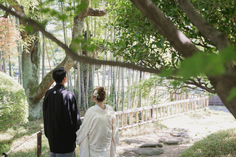 後ろ姿のお二人♡