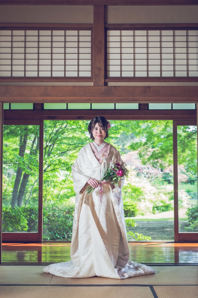 お持ち込みのブーケと♡
