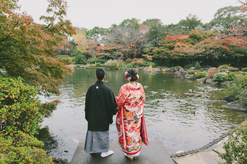 紅葉に包まれて