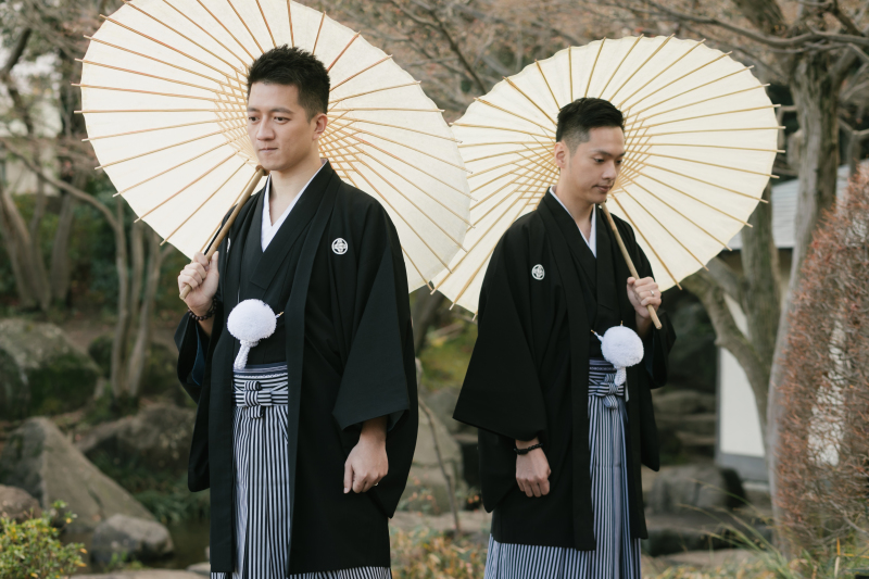 番傘を使って・・・