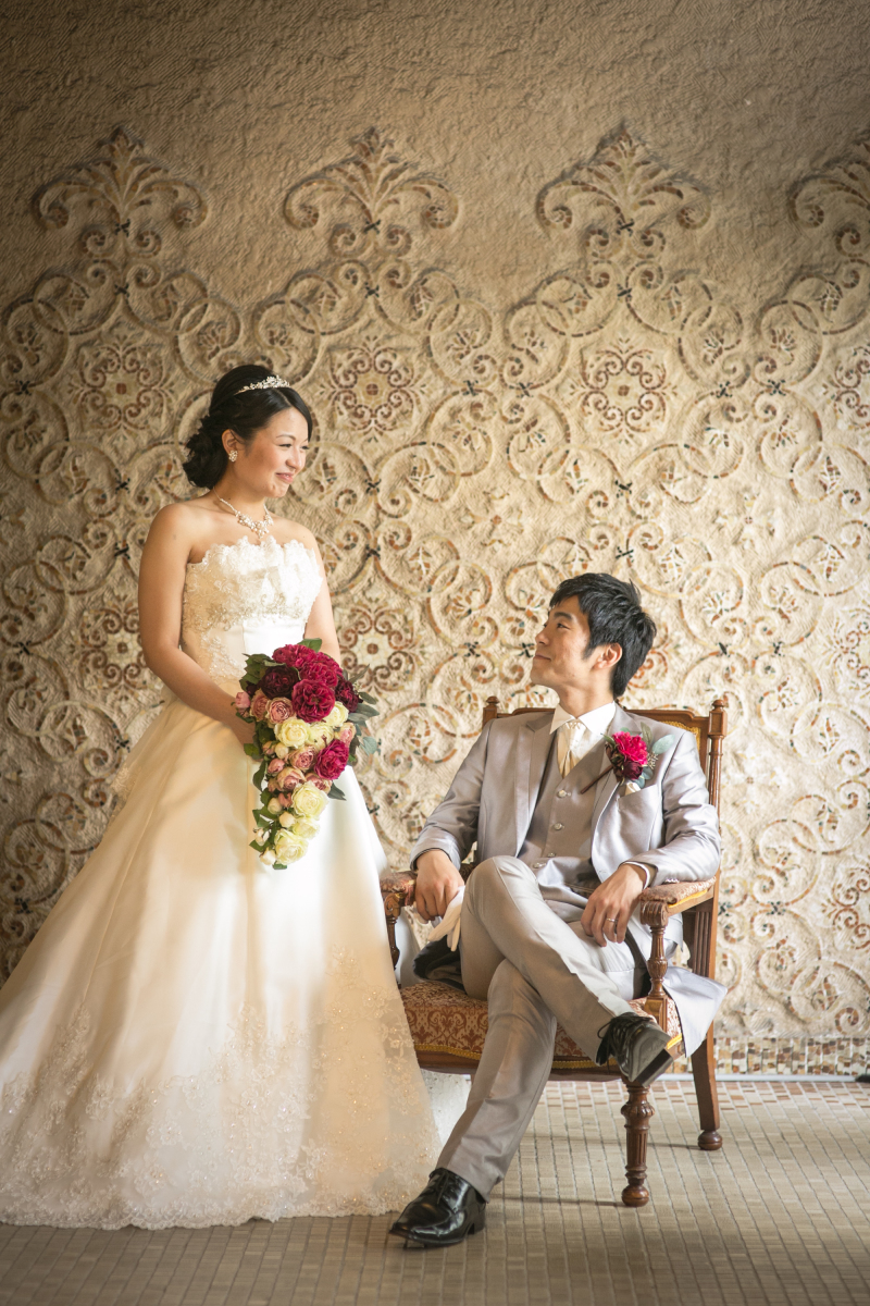 お二人で並んで