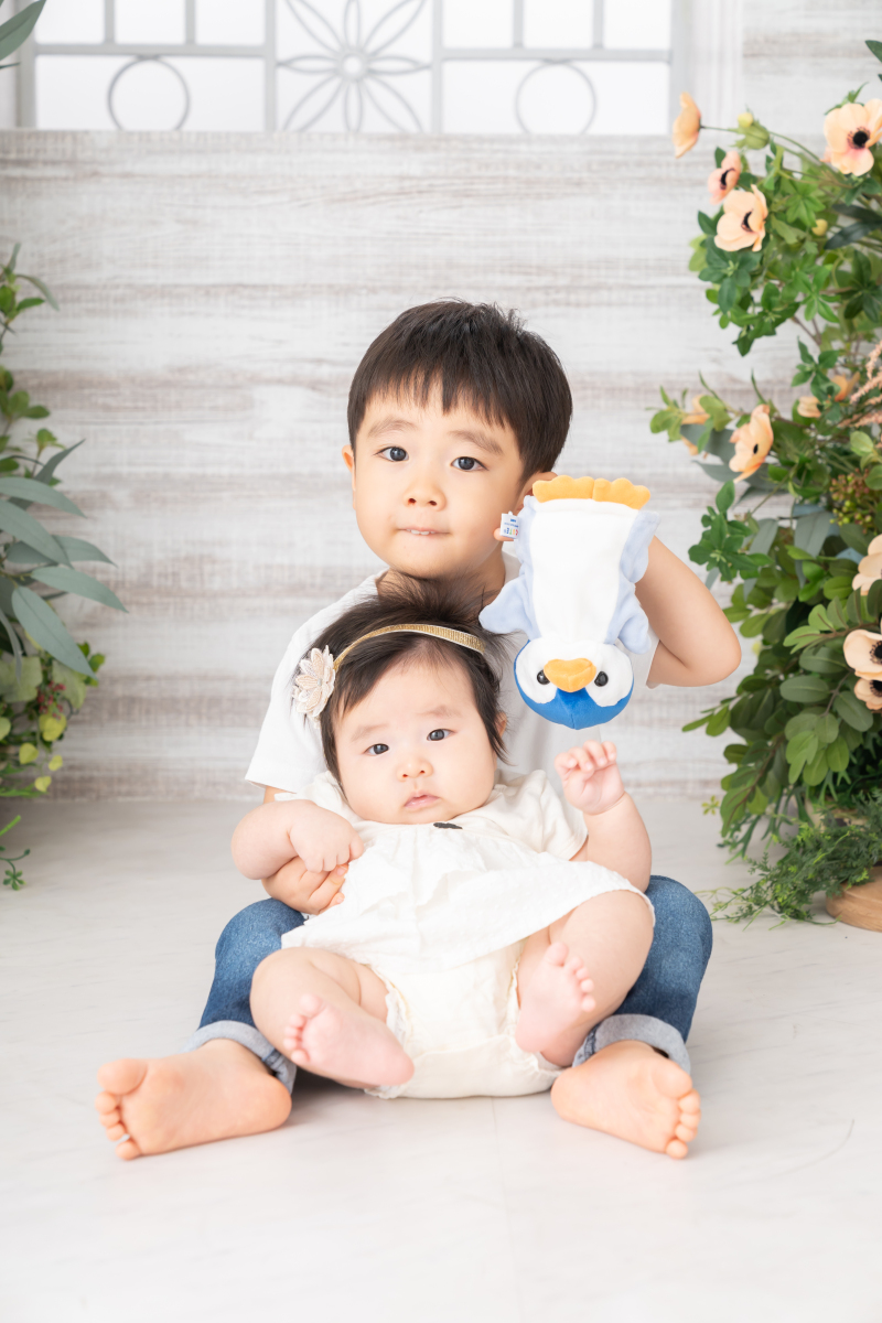 兄妹ショットも