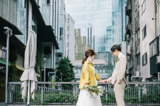 洋装ロケーション撮影