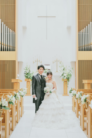 チャペルと庭園で