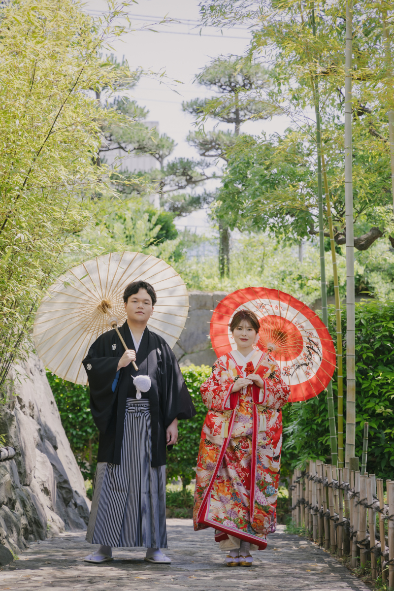 和装ロケ:花畑記念庭園・洋装スタジオ撮影