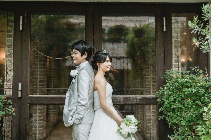 教会前で。。。