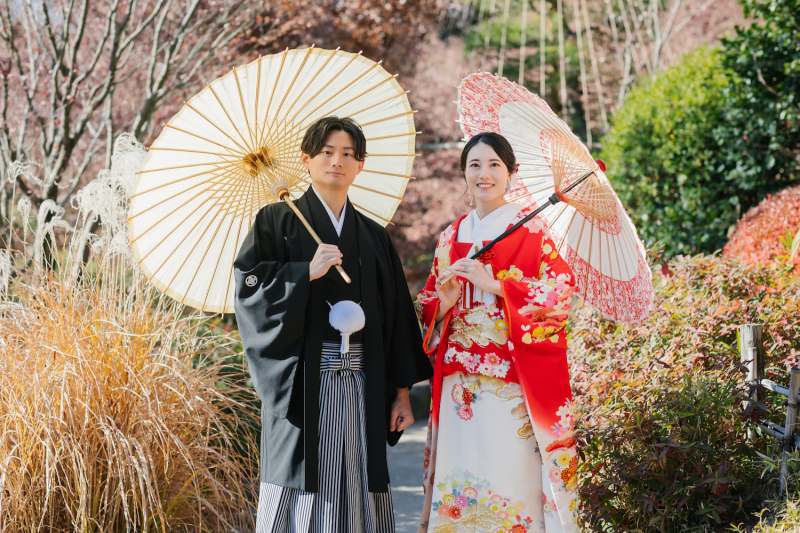 お二人の笑顔満点な素敵な表情が印象的な１枚に！