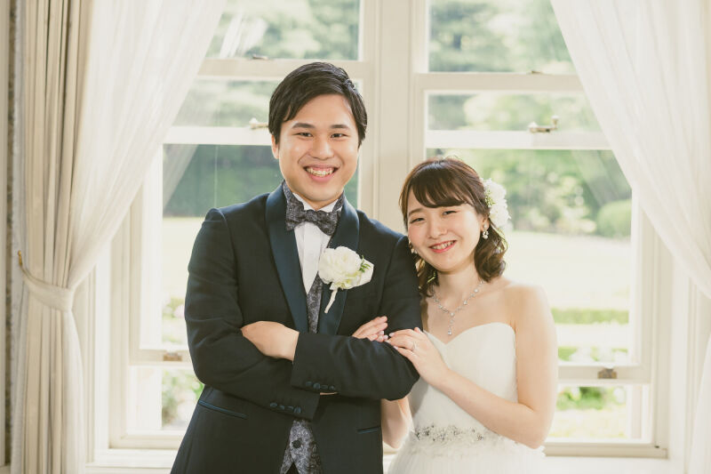 笑顔のショット