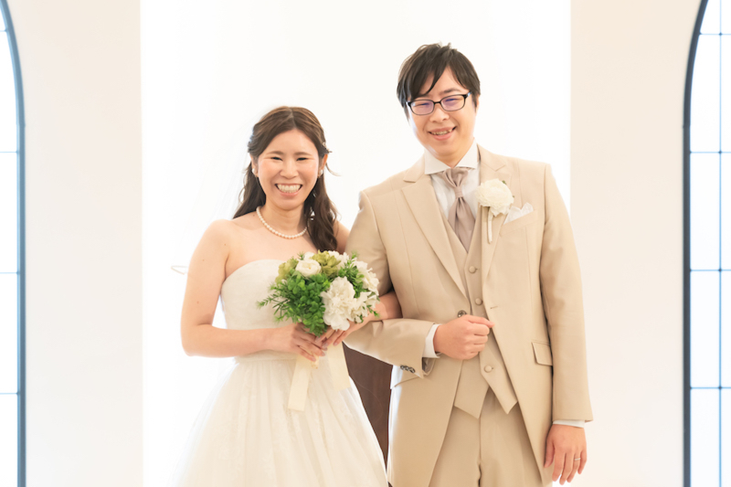 素敵なチャペルでの楽しい撮影スタートいたしました