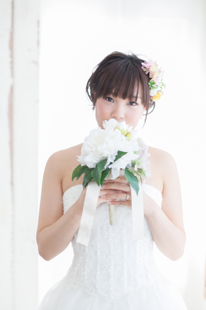 ブーケをもって