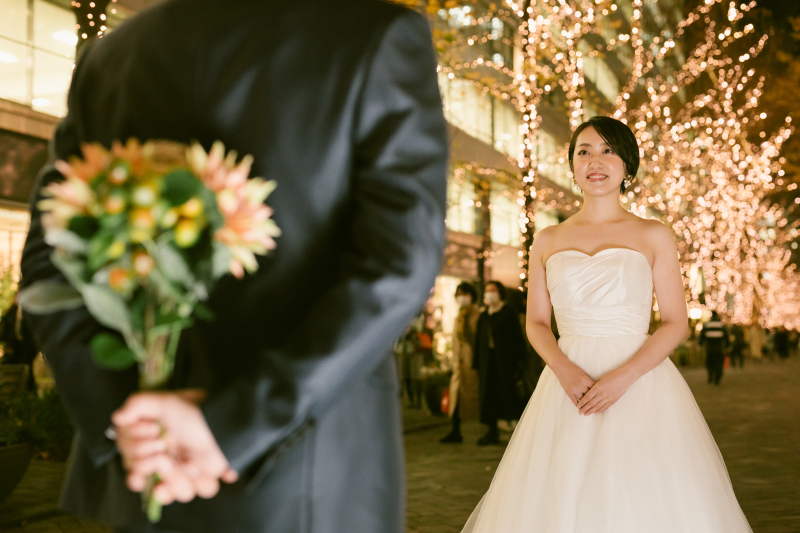 キラキラのイルミネーションと