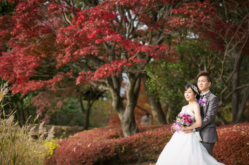 紅葉に包まれて