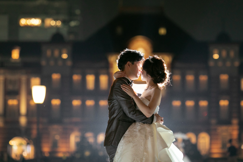 綺麗なライトアップと♡