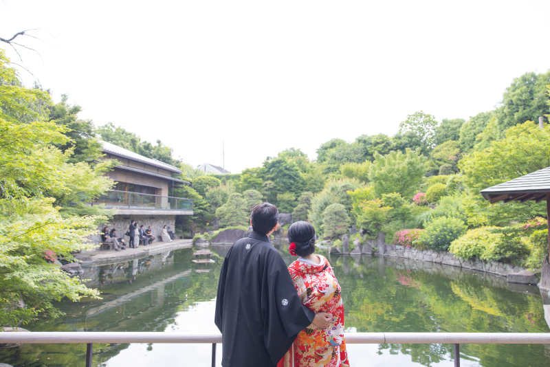 新緑の中で