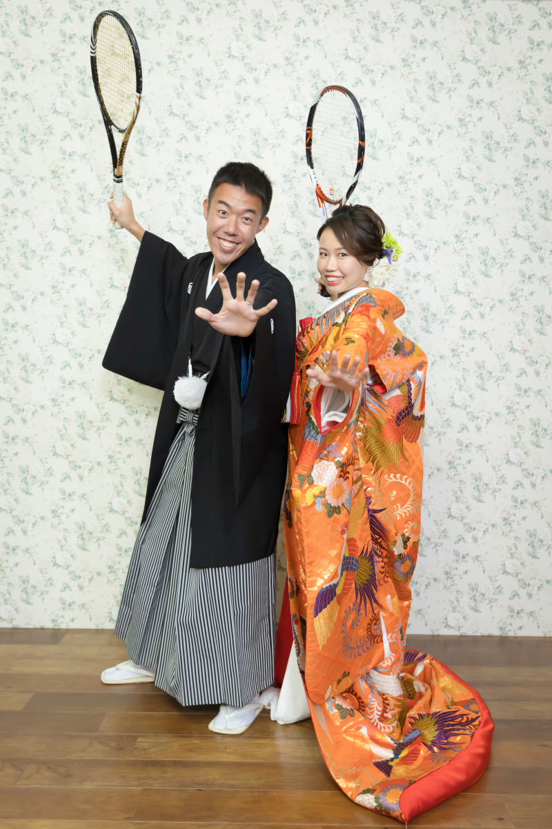 テニスラケットと一緒に！