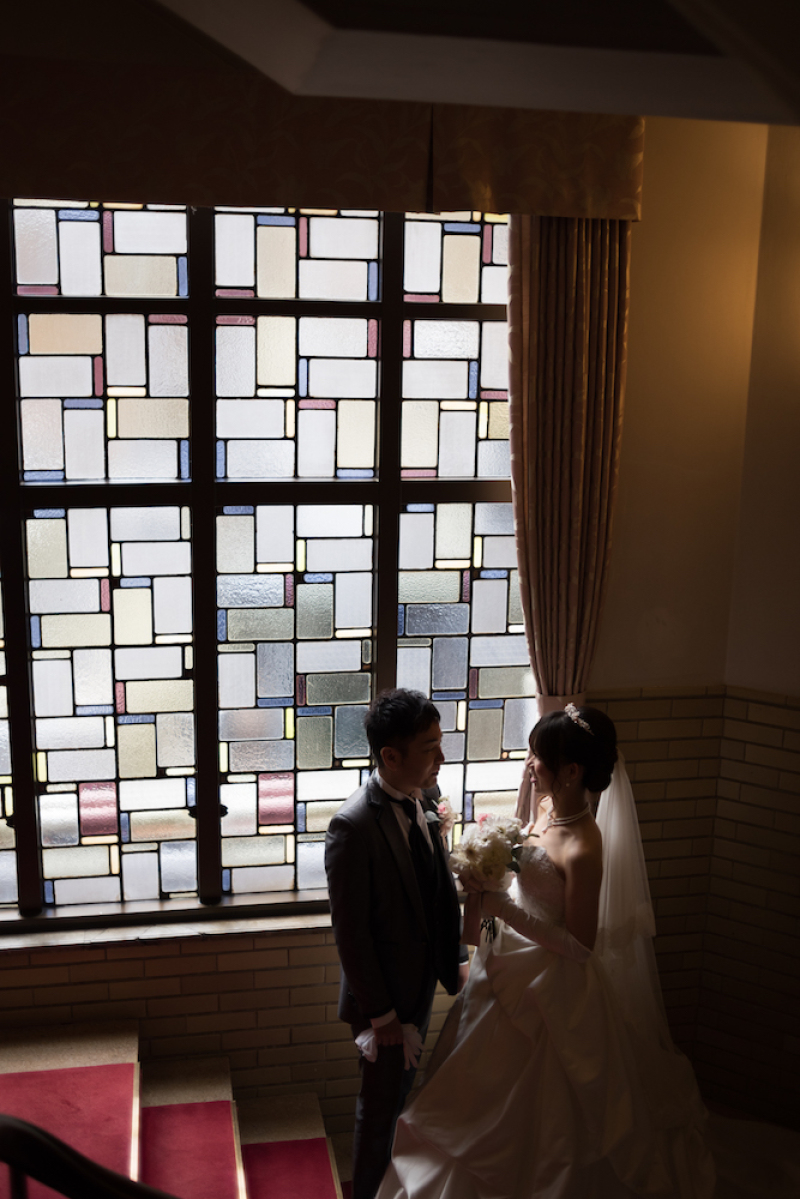 ステンドグラスでご撮影