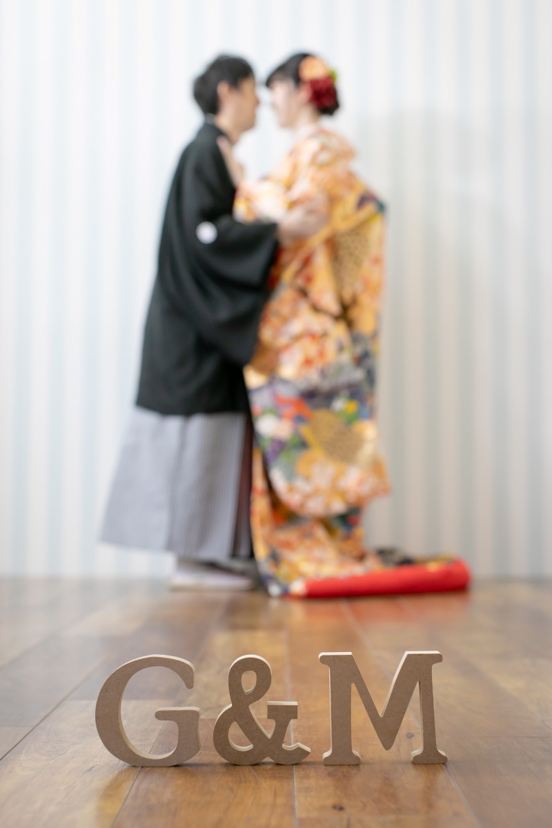 イニシャルを置いて