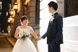 洋装で東京駅撮影！