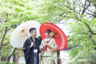 新緑の中で和装ロケーション！