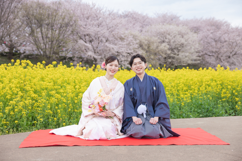 和装といえば！正座ショットもしっかりと残せます！