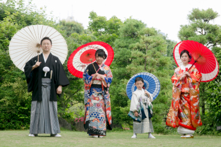 ご家族和装・庭園ロケーション
