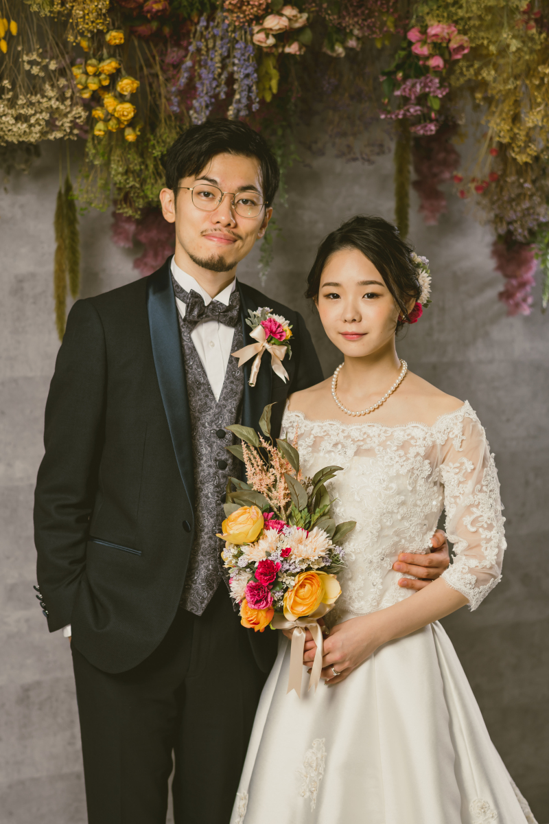 ドライフラワーと共に