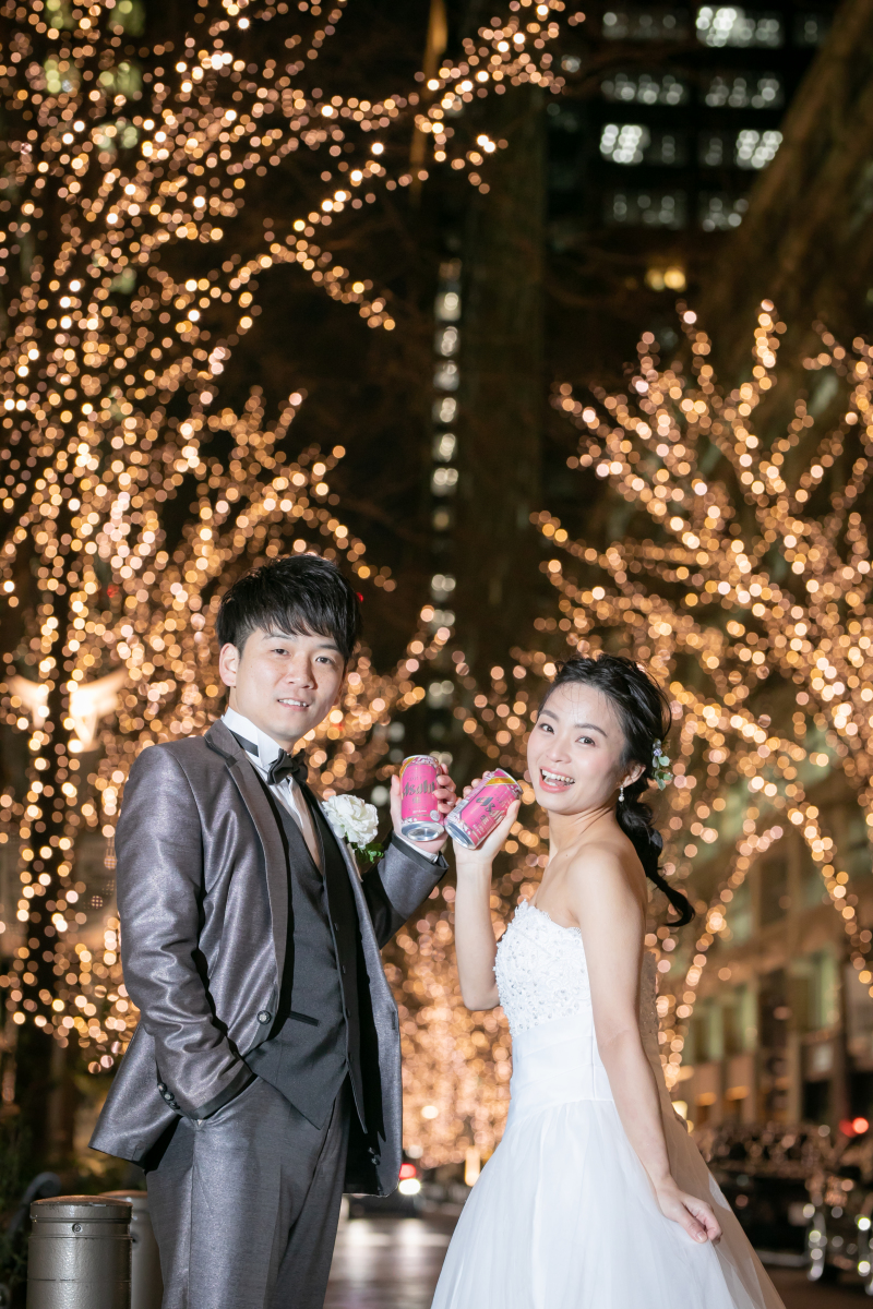 大好きなお酒を持って