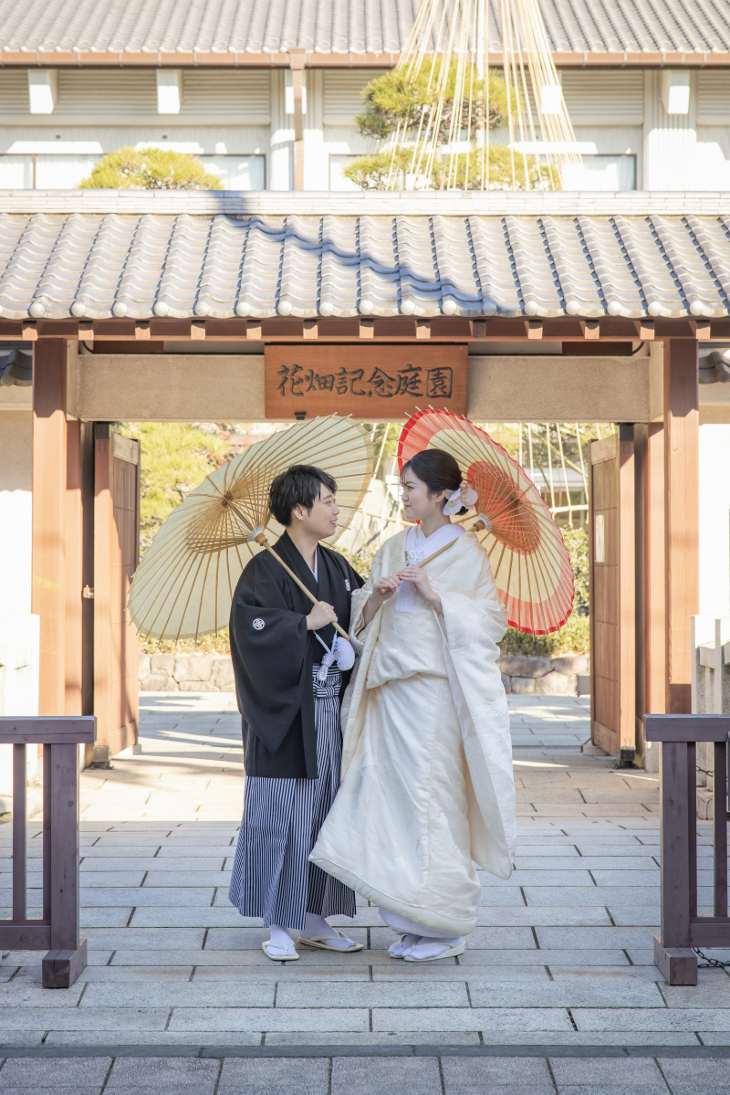秋の美しい景色が広がる「日本庭園」にて♪