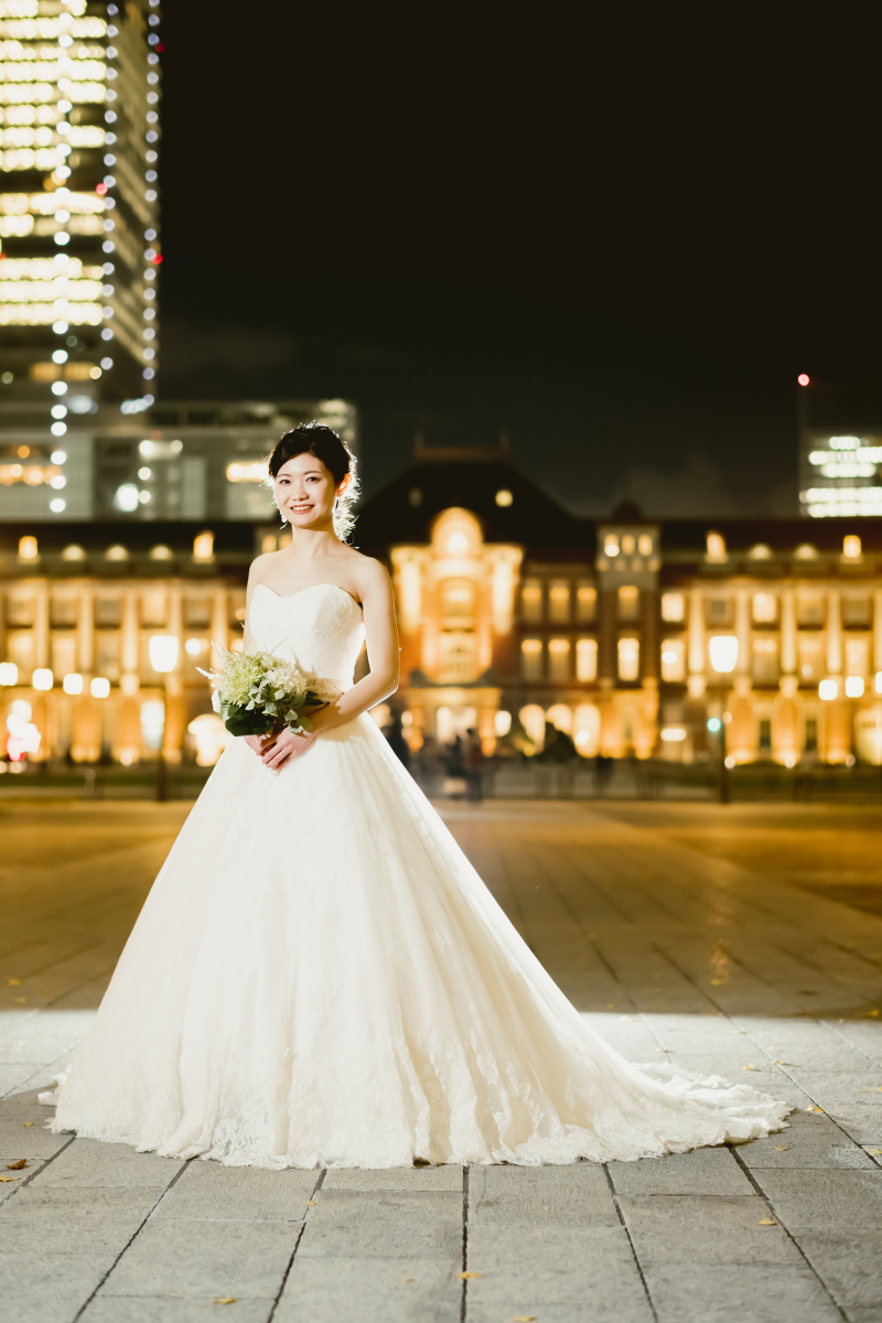 ドレスにお色直し