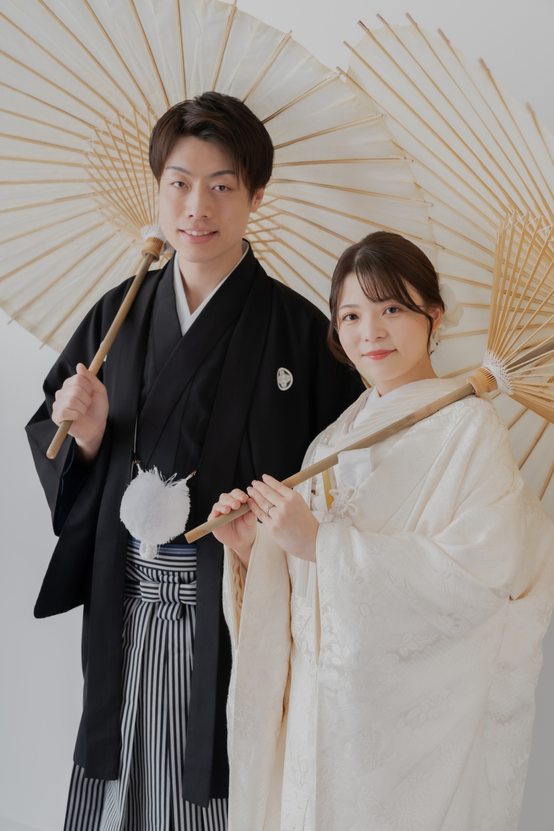 番傘を持って