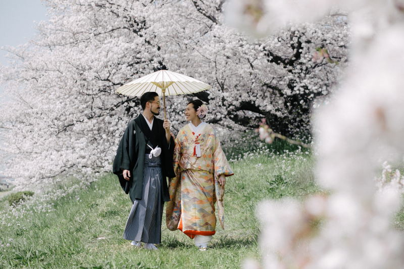 桜の中をお散歩♪