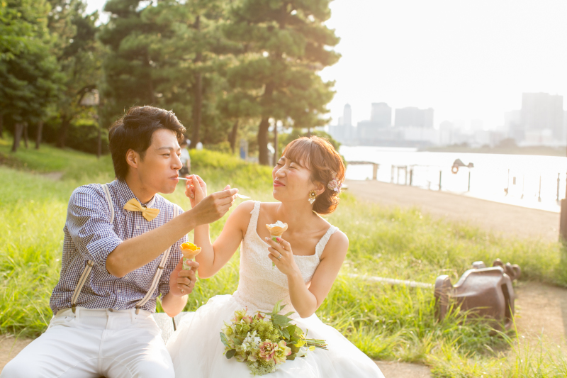 お台場海浜公園と平成庭園