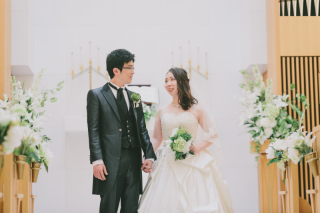 和装+洋装　日本庭園&チャペル