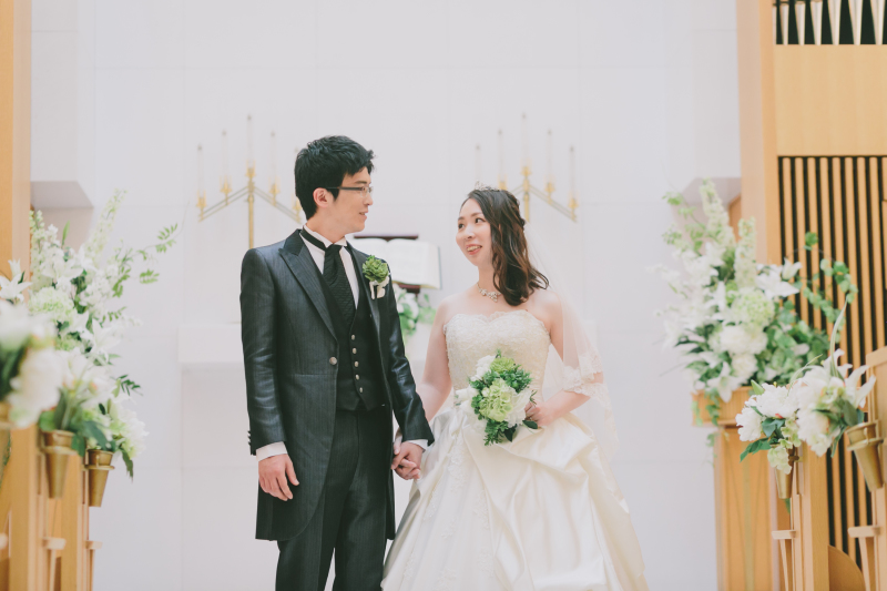 和装+洋装　日本庭園&チャペル